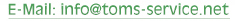 Email an info@toms-service.net